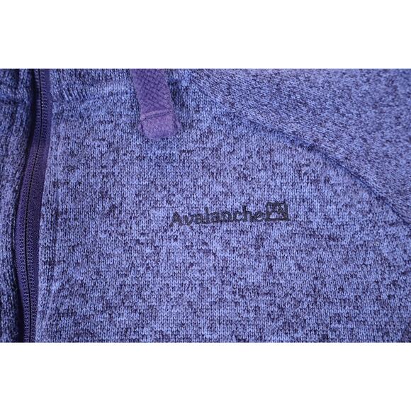 Avalanche Jacket Womens Medium Purple Full Zip Fleece Outdoor Warm Pockets Cozy - Picture 3 of 7
